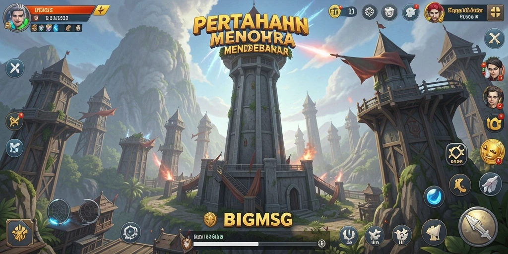 Gameplay Tower Defense yang mendebarkan dan menantang.