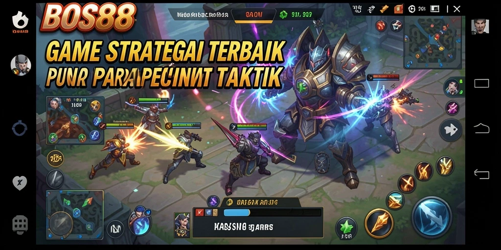 Tampilan gameplay strategis yang menakjubkan di BOS88.