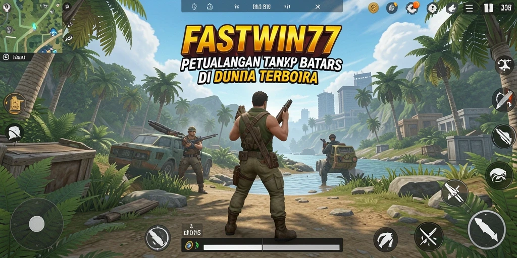 Screenshot dari gameplay FASTWIN77 yang menampilkan dunia terbuka yang luas.