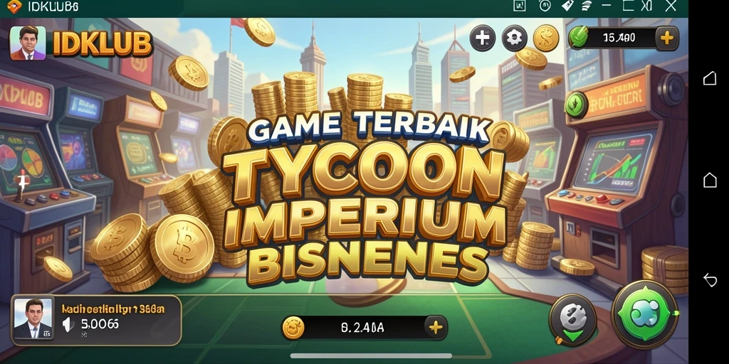 Tampilan gameplay yang menarik dalam <strong>IDKLUB</strong> saat membangun bisnis.