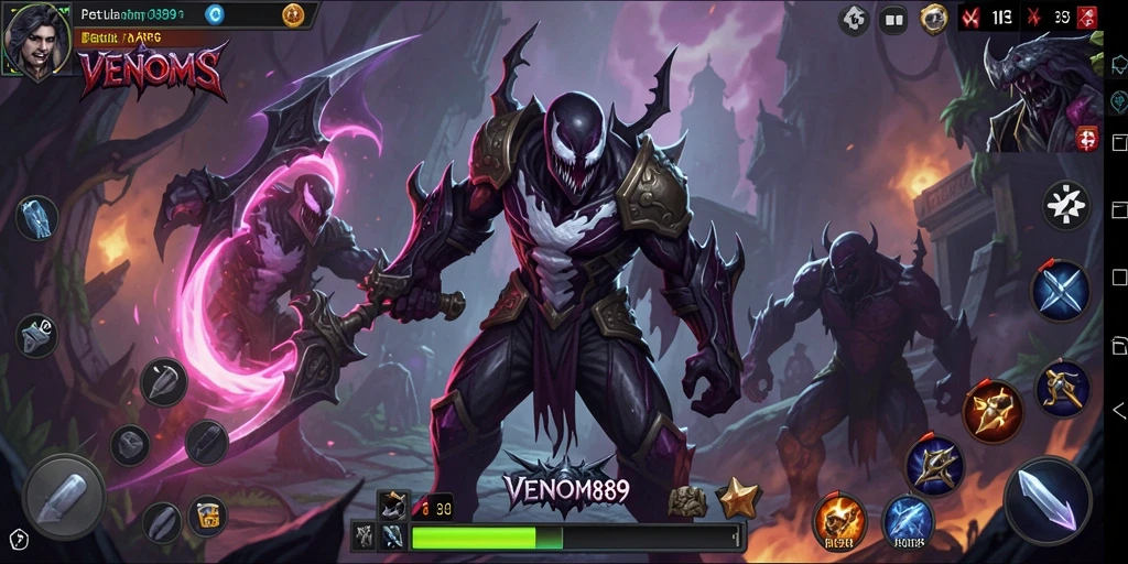Tampilan gameplay seru di dunia fantasi VENOM889.